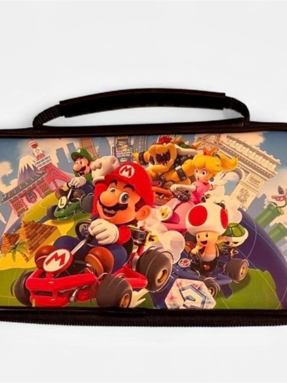 Nintendo Mario Kart Switch Carrying Case Black Red